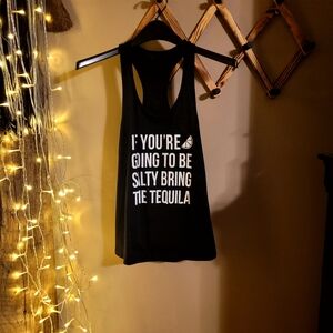Black Tank Top BUNDLE with Fun Tequila  And Mud And Mascara Quote